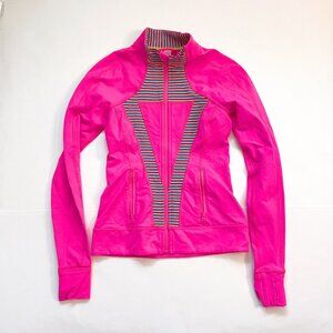 Ivivva Perfect Your Practice Hot Pink Athletic Jacket, Size 12